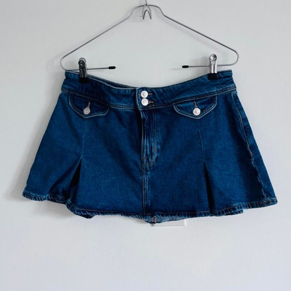 American-eagle Women's Blue and Navy Skirt